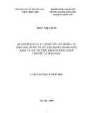 Tóm tắt Luận văn Thạc sĩ Triết học: Quan điểm của Lênin về Chủ nghĩa tư bản Nhà nước và sự vận dụng trong nền kinh tế thị trường định hướng XHCN ở nước ta hiện nay