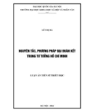 Luận án Tiến sĩ Triết học: Nguyên tắc, phương pháp đại đoàn kết trong tư tưởng Hồ Chí Minh