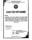 Luận văn : Nghiên cứu phát triển các biện pháp khả thi để tái chế, tái sử dụng chất thải rắn công nghiệp và chất thải công nghiệp nguy hại tại tp.hcm đến năm 2010