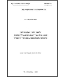 Luận văn Thạc sĩ Quản lý công: Chính sách phát triển thị trường Khoa học và Công nghệ từ thực tiễn TP.HCM