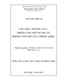 Tóm tắt Luận văn Thạc sĩ khoa học: Các đặc trưng của nhóm con mờ tự do và nhóm con mờ của nhóm Abel