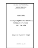 Luận văn thạc sĩ: Nghiên cứu kiến trúc hệ phân tán và ứng dụng xây dựng hệ thống quản lý thông tin đăng kiểm