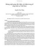 Tóm tắt Luận văn Thạc sĩ: Kháng nghị giám đốc thẩm, tái thẩm trong tố tụng hình sự Việt Nam