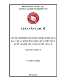 Luận văn Thạc sĩ Quản lý kinh tế: Một số giải pháp nhằm hoàn thiện hoạt động đào tạo và bồi dưỡng công chức, viên chức quản lý kinh tế tại Thành phố Uông Bí, tỉnh Quảng Ninh