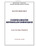 Luận văn Thạc sĩ Kinh tế: Các giải pháp nâng cao hiệu quả sử dụng nguồn vốn nhàn rỗi tại Công ty Bảo hiểm Nhân thọ Bảo Việt