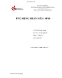 ĐỀ TÀI : ỨNG DỤNG PHẦN MỀM SPSS