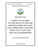 Luận án Tiến sĩ Dược học: Nghiên cứu xác định vết một số ma túy tổng hợp nhóm kích thích thần kinh loại Amphetamin và ketamin trong tóc và nước tiểu bằng sắc ký khí khối phổ