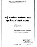 Đề tài nghiên cứu khoa học cấp Bộ: Hệ thống thông tin quản lý nhà nước