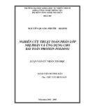 Luận văn: Nghiên cứu thuật toán phân lớp nhị phân và ứng dụng cho bài toán protein folding