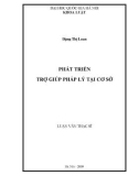 Luận văn Thạc sĩ Luật học: Phát triển trợ giúp pháp lý tại cơ sở