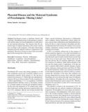 Placental disease and the maternal syndrome of preeclampsia