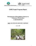 Báo cáo nghiên cứu khoa học Management of Phytophthora diseases in Vietnamese Horticulture - MS3 