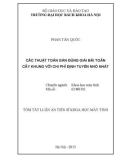 Tóm tắt Luận án Tiến sĩ Khoa học máy tính: Các thuật toán gần đúng giải bài toán cây khung với chi phí định tuyến nhỏ nhất