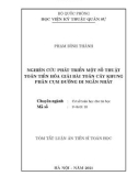 Tóm tắt Luận án Tiến sĩ Toán học: Nghiên cứu phát triển một số thuật toán tiến hóa giải bài toán cây khung phân cụm đường đi ngắn nhất