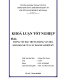 Khóa luận tốt nghiệp: Những nét đặc trưng trong văn hóa kinh doanh của các doanh nghiệp Mỹ