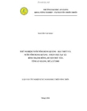 Luận văn : THỬ NGHIỆM NUÔI TÔM ĐĂNG QUẦNG - RAU NHÚT VÀ NUÔI TÔM ĐĂNG QUẦNG - CHẤT CHÀ TẠI XÃ BÌNH THẠNH ĐÔNG, HUYỆN PHÚ TÂN, TỈNH AN GIANG, MÙA LŨ 2005 part 1