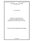 Luận văn Thạc sĩ Khoa học lâm nghiệp: Nghiên cứu về thành phần loài và đặc điểm sinh thái nấm Linh Chi tại vườn Quốc gia Ba Vì