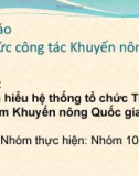 Đề tài về: Tìm hiểu hệ thống tổ chức Trung tâm Khuyến nông Quốc gia