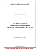 Luận án tiến sĩ Y học: Thử nghiệm lâm sàng nhằm dự phòng nhiễm khuẩn trong thai trưởng thành có ối vỡ non