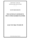 Luận văn Thạc sĩ Kinh tế: Nâng cao năng lực cạnh tranh của Công ty cổ phần giám định Vinacontrol