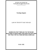 Luận án Tiến sĩ Kỹ thuật hóa học: Nghiên cứu phát triển xúc tác thế hệ mới NiGaCo/MSO và NiGaCu/MSO, ứng dụng cho quá trình khử trực tiếp CO2 thành metanol nhiên liệu