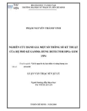 Luận văn Thạc sĩ Vật lý: Nghiên cứu đánh giá một số thông số kỹ thuật của hệ phổ kế gamma dùng detector HPGe GEM 15P4