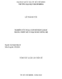 Tóm tắt Luận án Tiến sĩ Kỹ thuật điện tử: Nghiên cứu Null Convention Logic trong thiết kế vi mạch bất đồng bộ