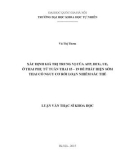 Luận văn Thạc sĩ Khoa học: Xác định giá trị trung vị của AFP, HCG, uE3 ở thai phụ từ tuần thai 15 - 19 để phát hiện sớm thai có nguy cơ rối loạn nhiễm sắc thể