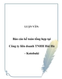 Luận văn: Báo cáo kế toán tổng hợp tại Công ty liên doanh TNHH Hải Hà - Kotobuki