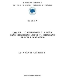 Luận văn Thạc sĩ Kinh tế: Chiến lược kinh doanh của N gân hàng Liên doanh Lào Việt – chi nhánh TP.HCM đến năm 2020