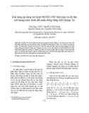 Báo cáo nghiên cứu khoa học Khả năng áp dụng mô hình MODFLOW tính toán và dự báo trữ lượng nước dưới đất miền đồng bằng tỉnh Quảng Trị 