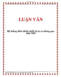 LUẬN VĂN: Hệ thống điều khiển thiết bị từ xa thông qua máy tính