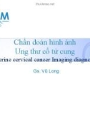 Bài giảng Chẩn đoán hình ảnh ung thư cổ tử cung - Gs. Vũ Long