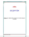 Đề tài: QUY TRÌNH CÔNG NGHỆ XỬ LÝ NƯỚC THẢI KCN TÂN BÌNH