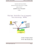 Tiểu luận Vật lý: Kính hiển vi lực từ (magnetic force microscopy - MFM)