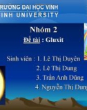 Thảo luận đề tài: Gluxit