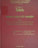 Khóa luận tốt nghiệp: Tình hình xuất khẩu hàng dệt may sang Mỹ của công ty dệt may Hà Nội (Hanosimex)