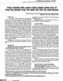 Thực trạng rối loạn chức năng tình dục ở phụ nữ mang thai và một số yếu tố liên quan