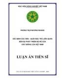 Luận án tiến sĩ Nông nghiệp: Xác định các gen-alen đặc thù liên quan đến sự phát triển bộ rễ của các giống lúa Việt Nam