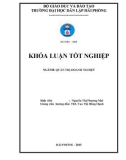 Khóa luận tốt nghiệp Quản trị doanh nghiệp: Một số biện pháp Marketing nhằm tăng sản lượng xếp dỡ tại Công ty Cổ Phần Cảng Hải Phòng- chi nhánh Cảng Chùa Vẽ.