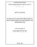 Luận văn Thạc sĩ Dân tộc học: Sự tham gia của cộng đồng trong công tác quản lý Khu di tích Cổ Loa, huyện Đông Anh, thành phố Hà Nội