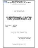 Luận văn Thạc sĩ Địa lý học: Quá trình đô thị hóa quận 2 - TP Hồ Chí Minh và những tác động đối với kinh tế - xã hội