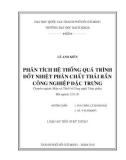 Luận án Tiến sĩ Kỹ thuật: Phân tích hệ thống quá trình đốt nhiệt phân chất thải rắn công nghiệp đặc trưng