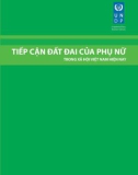 Báo cáo tóm tắt: Tiếp cận đất đai của phụ nữ trong xã hội Việt Nam hiện nay