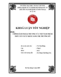 Khóa luận tốt nghiệp: Chính sách ngoại thương của Việt Nam nhằm thúc đẩy xuất khẩu sang thị trường Mỹ