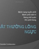 Bài giảng Bất thường lồng ngực