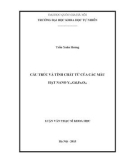 Luận văn Thạc sĩ Khoa học: Cấu trúc và tính chất từ của các mẫu hạt nano Y3-xGdxFe5O12