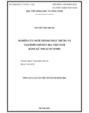 Tóm tắt luận án Tiến sĩ Sinh học: Nghiên cứu nuôi thành thục trứng và tạo phôi lợn Bản địa Việt Nam bằng kỹ thuật in vitro