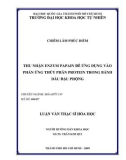 Đề Tài: Thu nhận Enzym Papain để ứng dụng vào phản ứng thủy phân Protein trong bánh dầu đậu phộng.