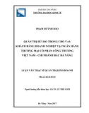 Luận văn Thạc sĩ Quản trị kinh doanh: Quản trị rủi ro trong cho vay khách hàng doanh nghiệp tại Ngân hàng thương mại cổ phần Công Thương – Chi nhánh Bắc Đà Nẵng